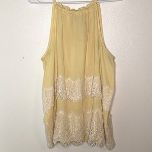 LOFT size large dressy/dress casual tank with lace